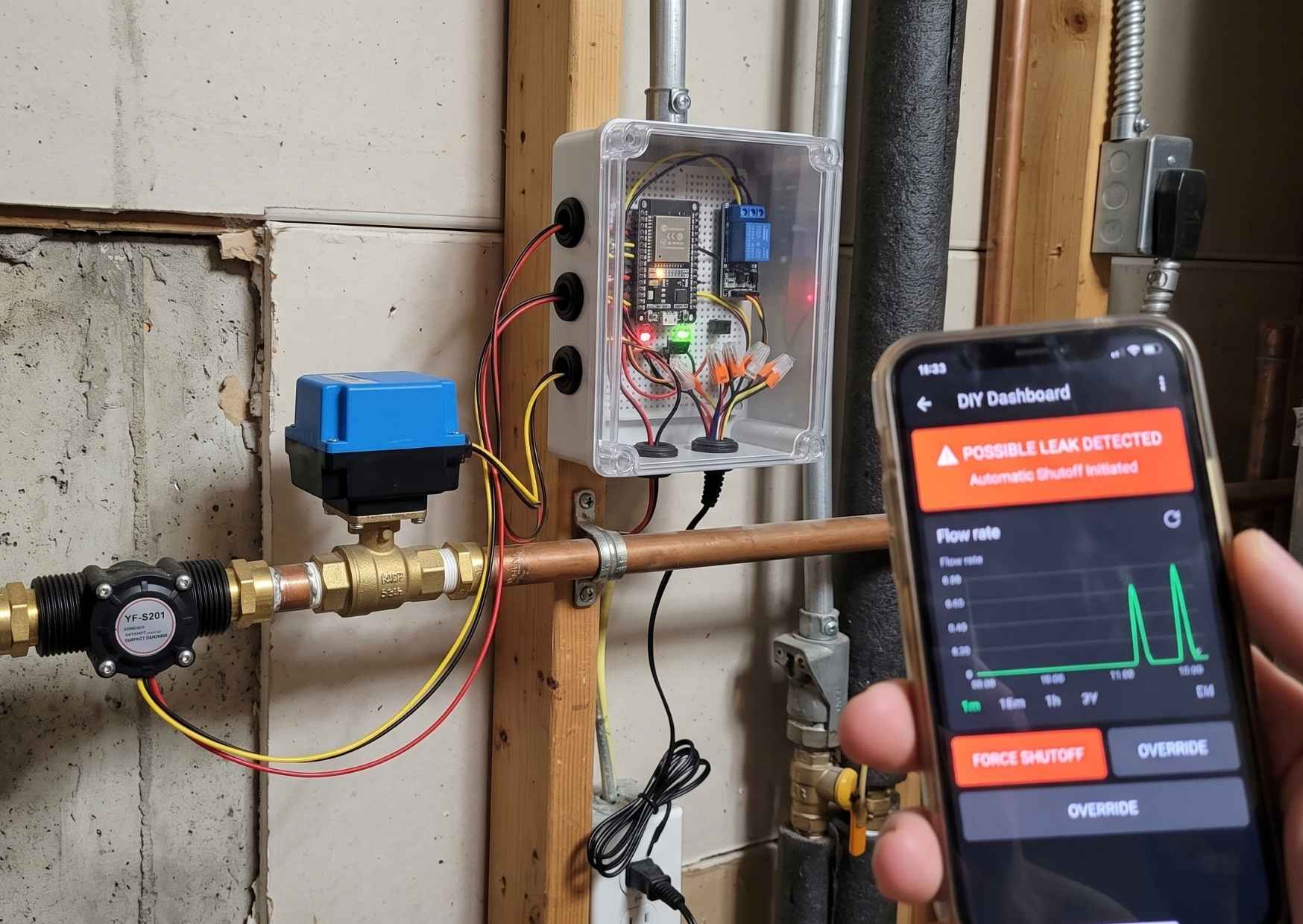 FlowSense – Smart Water Meter & Leak Detector